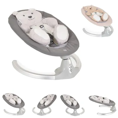 Produktbild von Moni Babywippe elektrische Ari Bär Melodien, Fernbedienung, Teddy-Bär Pad, Timer