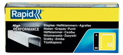 Produktbild von Rapid High PERFORMANCE Heftklammern, Typ 13, 4 mm Schenkellänge, 5.000 Stück
