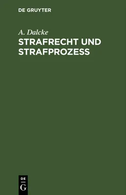 Produktbild von Strafrecht und Strafprozeß