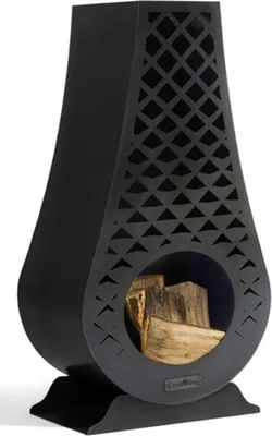 Image de Cheminée d'extérieur en acier AVANGARDO 50x33x108cm