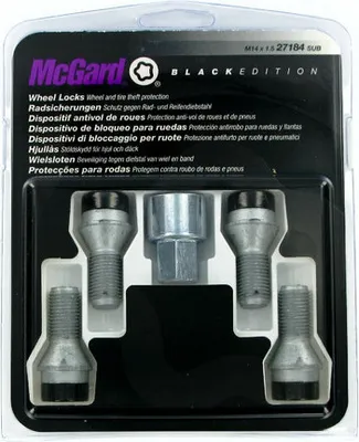 Immagine prodotto di Set di serrature per cerchi MCGARD, filettatura M14x1.50, chiave a 17 mm, lunghezza 25 mm