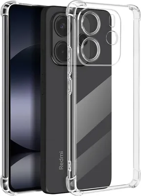 Image de Mayaxess, étui antichoc pour Xiaomi Redmi Note 14 4G avec coins renforcés, transparent