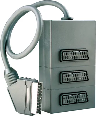 Produktbild von Schwaiger Scart-Verteiler 3-fach Schwarz