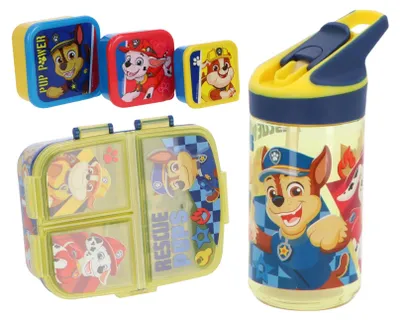 Produktbild von Paw Patrol Lunch-Set; Trinkflasche, Brotdose und Snackbox