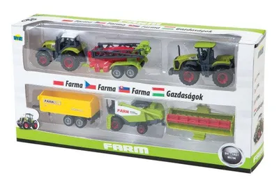 Obrázok produktu pre Sada Poľnohospodárskych Strojov Traktor V Krabici