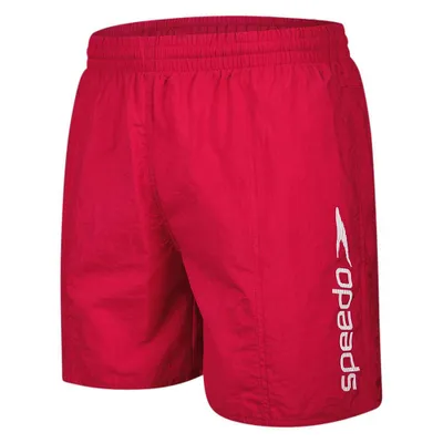 Zdjęcie produktu dla Speedo Scope 16", Spodenki do pływania typu trunk, Krój luźny, Czerwony, Biały, Obraz, S, Zamknięcie troczkiem