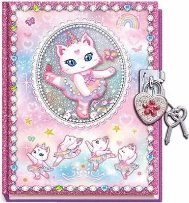Obrázok produktu pre PECOWARE diár s visiacim zámkom cat ballet 530BK 78067