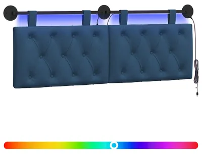 Produktbild von Hängendes Kopfteil Mit LED Licht Blau Stoff