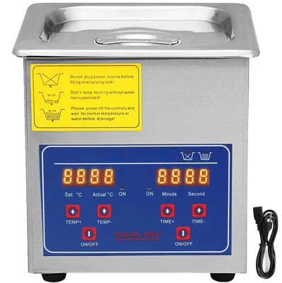 Ultraschallreiniger 1,3 L, digitaler Timer, 40 kHz, 0-80 °C