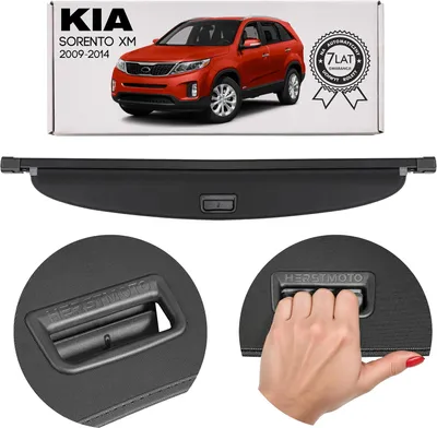 Produktbild von Kofferraumabdeckung Laderaumabdeckung mit Halterungen – Kofferraum Rollo Gepäckraumabdeckung passend für KIA Sorento II XM 2009-2014 2PH15-AC000VA