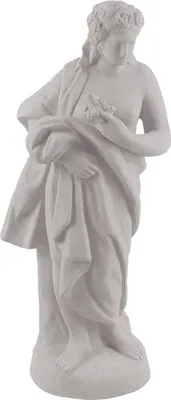 Produktbild von Casa Padrino Luxus Jugendstil Deko Skulptur Dame Grau H. 93 cm - Prunkvolle Keramik Statue - Handgefertigte Deko Figur - Garten & Terrassen Deko Accessoires