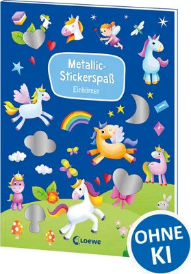 Produktbild von Metallic-Stickerspaß - Einhörner