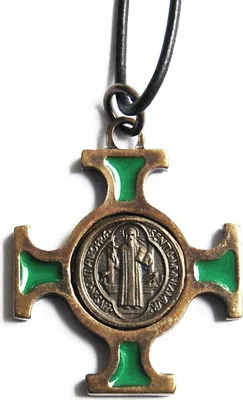 Produktbild von Anhänger San Bernadetto Cross, in Altmessing-Optik