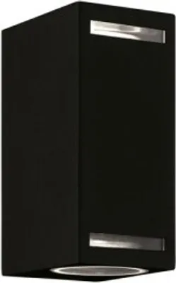 Zdjęcie produktu dla Kinkiet zewnętrzny FOREST czarny 2xGU10x35W aluminium wym:15x7x9cm IP54 Struhm