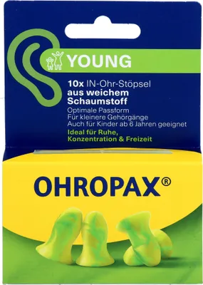 Produktbild von OHROPAX Yound Schaumstoff In-Ohr Stöpsel, 10 St. Ohrstöpsel