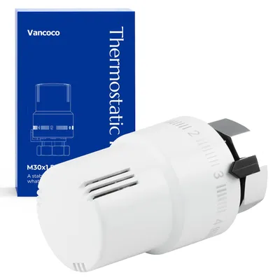 Productafbeelding van Thermostaatkop radiatorventiel M30×1,5 mm wit
