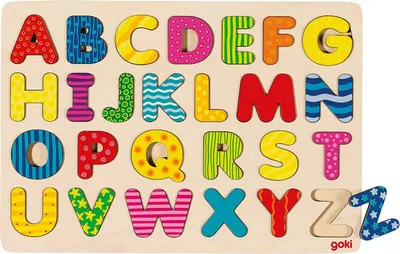 Produktbild von goki Einlegepuzzle 26T Alphabetpuzzle