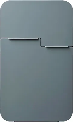 Produktbild von MEFA Briefkasten Stahl pulverbeschichtet BxHxT 322/539/132 mm Retro 620 Basaltgrau RAL 7012 semimatt Entnahme vorne