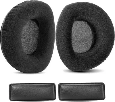 Productafbeelding van Oorkussens en hoofdbandkussen compatibel met Sennheiser RS160 RS170 RS180 HDR160 HDR170 HDR180 koptelefoon, vervanging