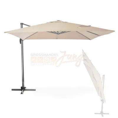 Produktbild von Ampelschirm Verona 3x3m Ecru