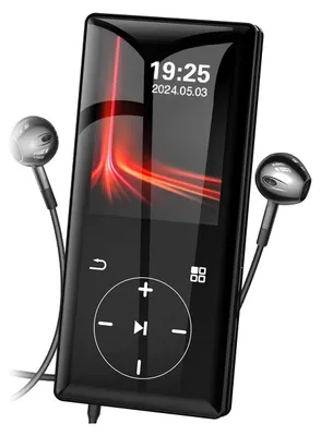 Produktbild von 2,4" MP3-Player 64 GB mit Bluetooth 5.0, HiFi-Musikplayer, Lautsprecher, Touchscreen, FM-Radio, Aufnahme & E-Book