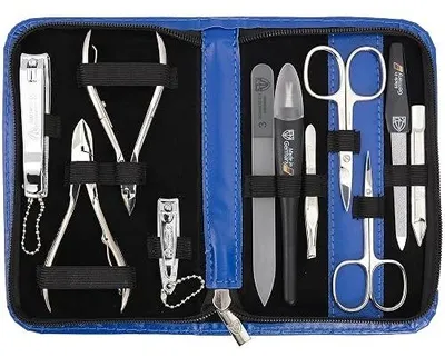 Zdjęcie produktu dla Zestaw manicure pedicure 10 elementów etui  prezent dla kobiety