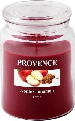 Produktbild von Kerze Im Glas Mit Deckel 510G, Apfel+Zimt