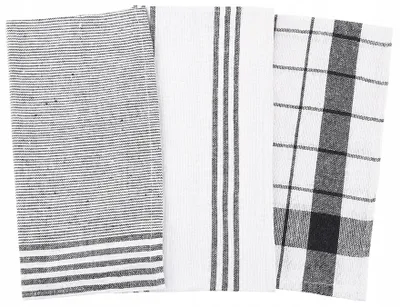 Produktbild von Moraj Küchentuch Set Baumwolle Weiß-Schwarz 45x65 cm