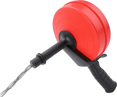 Zdjęcie produktu dla Ślimak spustowy 65 Stal manganowa Wysoka twardość Podwójne tryby Ślimak spustowy do usuwania zatorów w toalecie Kuchnia Łazienka 10m / 32.8ft Sprężyna