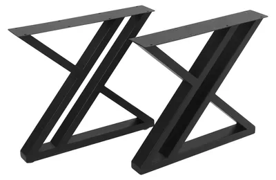 Obrázek produktu pro Nohy nábytku, průmyslový styl, odolný ocelový design, černé