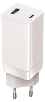 Obrázok produktu pre Setty Sieťová nabíjačka GaN PD+QC USB + USB-C 65W LSI-02, biela