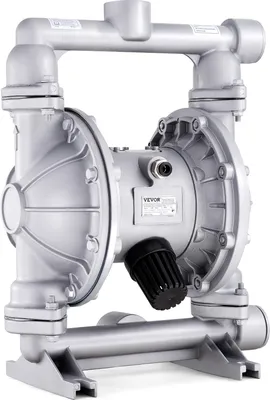 Zdjęcie produktu dla Podwójna pompa membranowa VEVOR, 200 l/min, maks. 7,9 bar, pneumatyczna pompa transferowa z 2 dodatkowymi membranami, wlot i wylot 3,8 cm ze stopu aluminium do oleju napędowego, smaru, oleju