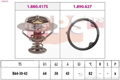 Produktbild von EPS Thermostat Kühlmittel 82°C für HONDA CR-V III (RE)