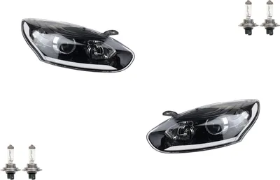 Produktbild von Scheinwerfer passend für Renault Megane III 14- mit H7 H7 Set LR 260601781R 260105997R Johns