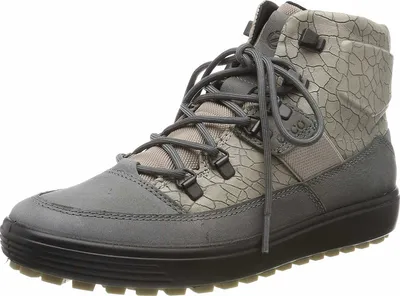 Produktbild von ECCO Damenstiefel Soft 7 grau beige Leder isoliert wasserdicht 37