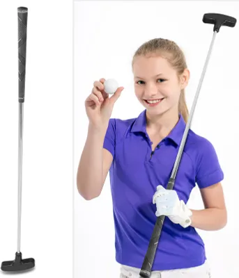 Produktbild von 24 -Zoll -Mini -Gummi -Kopf -Golf -Putter Kids Putter Stahlwelle (schwarz)