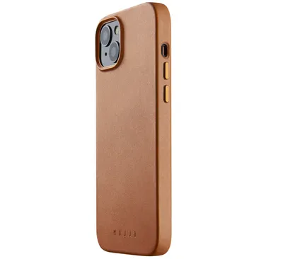 Immagine prodotto di Custodia in pelle Mujjo con MagSafe per iPhone 14 / 15 Plus marrone