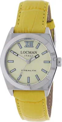 Produktbild von 020400YLFNK0PSY Italy Damenuhr 'Stealth' gelb Ref. 0204 Locman