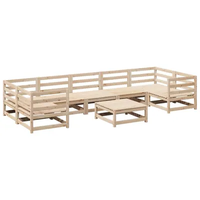 Produktbild von vidaXL 8-tlg. Garten-Sofagarnitur Massivholz Kiefer