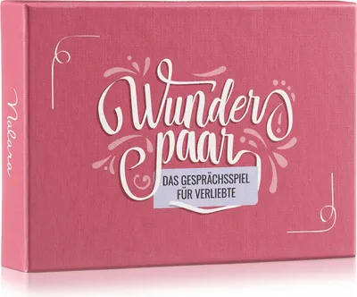 Produktbild von Wunderpaar Verliebte Fragekartenspiel für Paare 110 Fragen Alter: 14+