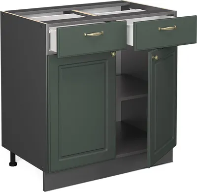 Obrázok produktu pre Kuchynská spodná skrinka Vicco Fame-Line Zelený a zlatý vidiecky dom 80 cm , AP Oak, Model 45379