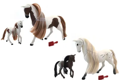 Obrázek produktu pro Royal Breeds - Kůň 20 cm s hříbátkem 8 cm