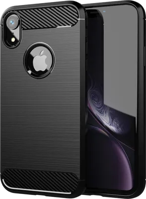 Produktbild von Cadorabo Hülle für Apple iPhone XR in Schwarz Schutzhülle TPU Case Cover Etui Handyhülle