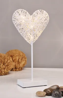 Produktbild von LED Deko Tischleuchte im Herzdesign