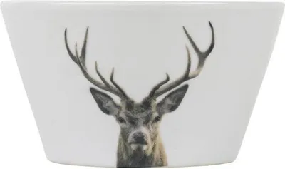 Imagen del producto de Mars & More Müslischale Bowl Rotwild Ø 8cm Dessertschale Kompottschale, Weiß SCBBSEH