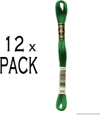 Obrázok produktu pre 12 motúzky DMC Fil à broder Mouline Special 117mc - 909, 6-nitkové, 8 metrov