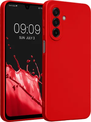 Produktbild von kwmobile Handyhülle für Samsung Galaxy A17 4G / 5G Hülle - weiche Silikon Case metallisch schimmernd - Schutzhülle Cover - Metallic Dunkelrot