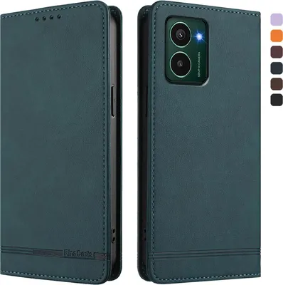 Immagine prodotto di Custodia per HMD Pulse /Pulse+/Pulse Pro, flip case in Finto cuoio retrò con supporto e slot per carte Verde