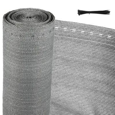 Produktbild von SWANEW Balkonsichtschutz Zaunblende Tennisblende 1.8x25M Sichtschutz HDPE Zaun Netz Schattier Gewebe Windschutz Grau
