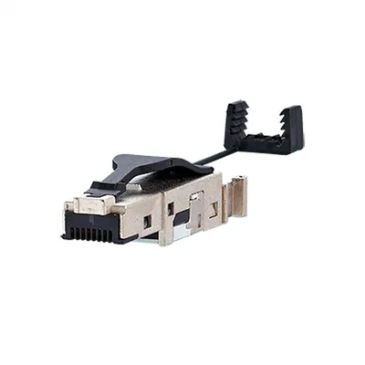 Produktbild von METZ CONNECT E-DAT Industrie IP20, feldkonfektionierbarer RJ45-Stecker, schwarz